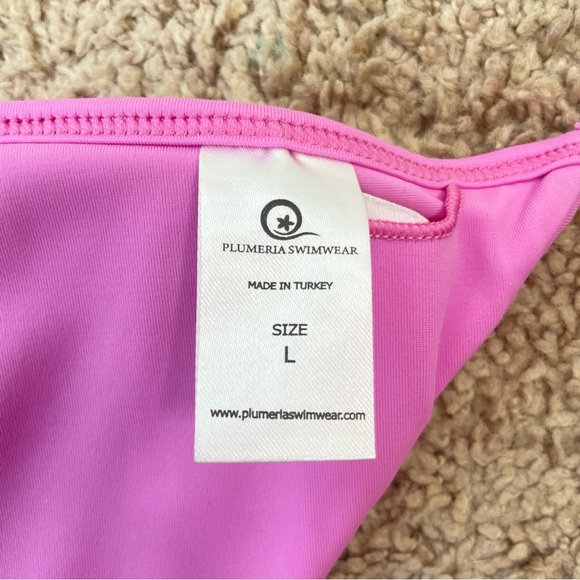 Plumeria Swimwear 'Trouble in Paradise' Strappy T-Back Bikini **TOP Size Large - Picture 6 of 15